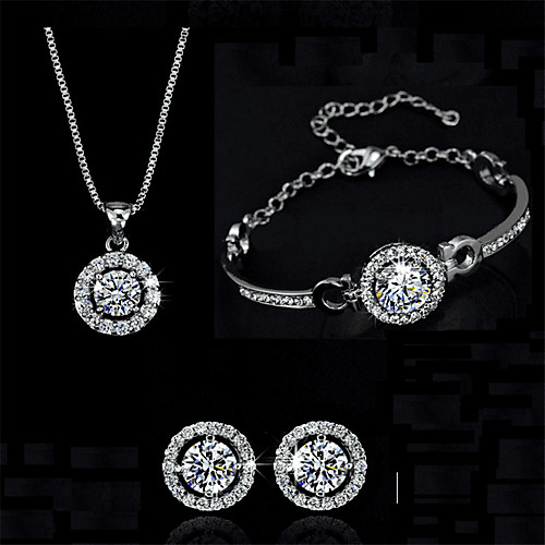 

Women's Jewelry Set Cute Earrings Jewelry Gold / Silver For Gift Festival 1 set