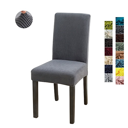 

Chair Cover Solid Colored / Contemporary Embossed Polyester Slipcovers