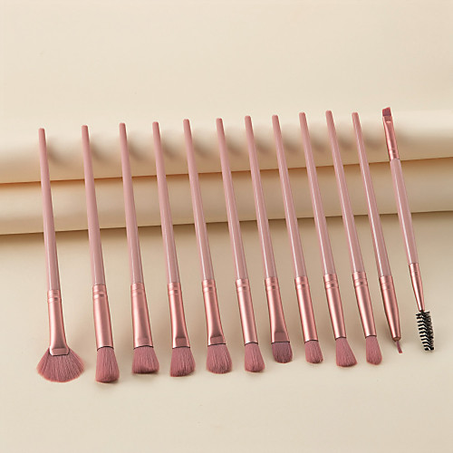 

Professional Makeup Brushes 12pcs Soft Full Coverage Adorable Lovely Comfy Plastic for Eyeshadow Kit Makeup Tools Eyeliner Brush Lip Brush Lash Brush Eyebrow Brush