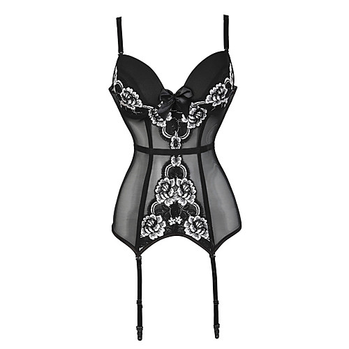 

Women's Corset G-strings & Thongs Panties Thin Flower Sexy Mesh Undergarments