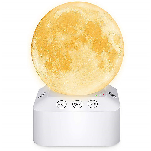 

Moon Lamp 7 Colors LED 3D Moon Light with Stand & Remote&Touch Control&White Noise Machine and USB Rechargeable Moon Light Lamps for Kids Lover Birthday Gifts.