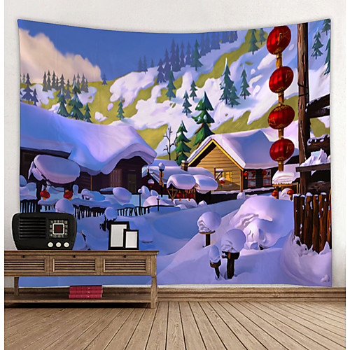 

Christmas / Classic Theme Wall Decor 100% Polyester Classic / Fantasy Wall Art, 150100 cm Decoration