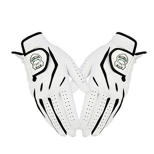 

Golf Glove right Golf Full Finger Gloves Men's Anti-Slip UV Sun Protection Breathable Sheep Leather Training Outdoor Competition White / Sweat-wicking