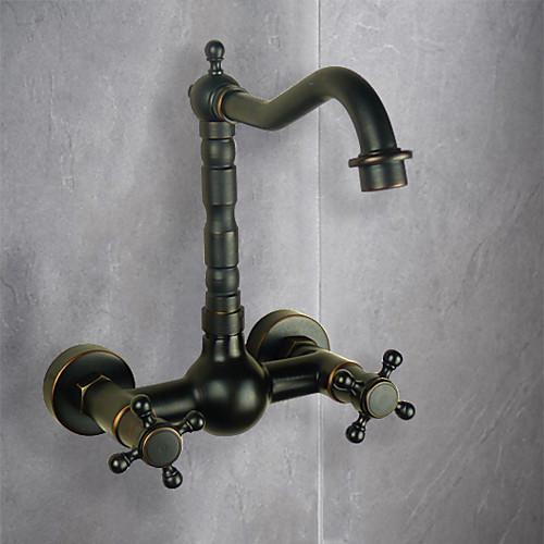 

Kitchen faucet - Two Holes Antique Copper Bar / ­Prep Wall Mounted Traditional Kitchen Taps