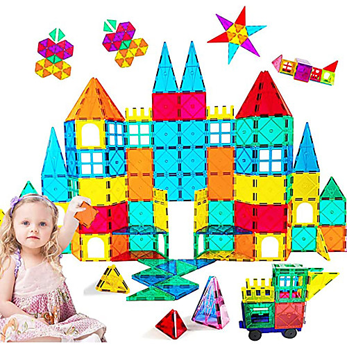 

Magnetic Tiles Building Blocks 3D Magnetic Blocks Building Bricks 73 pcs STEAM Toy Geometric Pattern Educational Building Toys All Toy Gift / Kid's