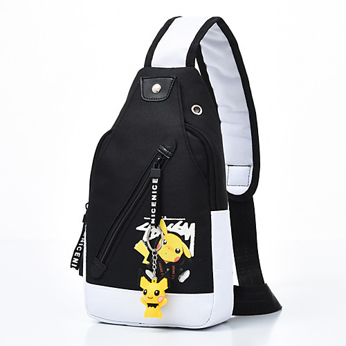 

Men's Bags Nylon Sling Shoulder Bag Chest Bag Pattern / Print Zipper Daily Outdoor 2021 MessengerBag White Yellow Green