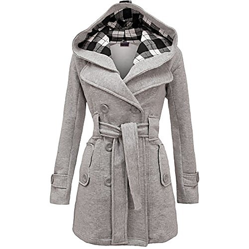 

Women's Winter Parka Daily Wear Coat Tops Dark Gray