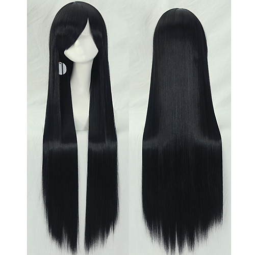 

Synthetic Wig Toupees Cosplay Wig Natural Straight With Bangs Wig Very Long A15 A16 A17 A18 A19 Synthetic Hair 38 inch Women's Anime Cosplay Party Black Pink