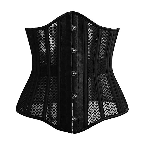 

Women's Lace Up Overbust Corset Black S M L