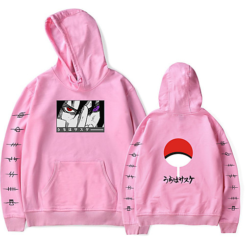 

Inspired by Naruto Cosplay Akatsuki Uchiha Itachi Hoodie Polyester / Cotton Blend Print Printing Hoodie For Women's / Men's