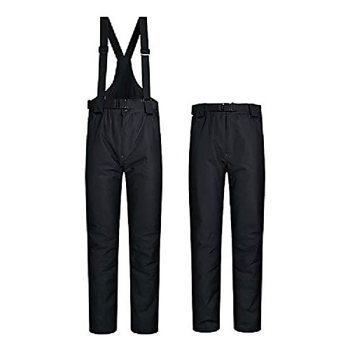 

women's snow pants outdoor waterproof windproof ski pants warm insulated snowboard pants black us xs