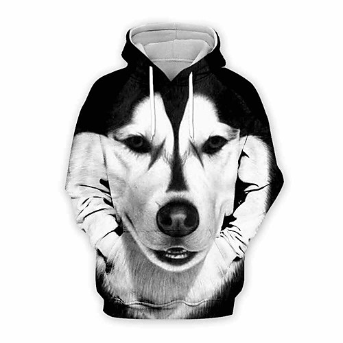 

Inspired by Animal Dog Cosplay Costume Hoodie Plush Fabric 3D Printing Hoodie For Women's / Men's
