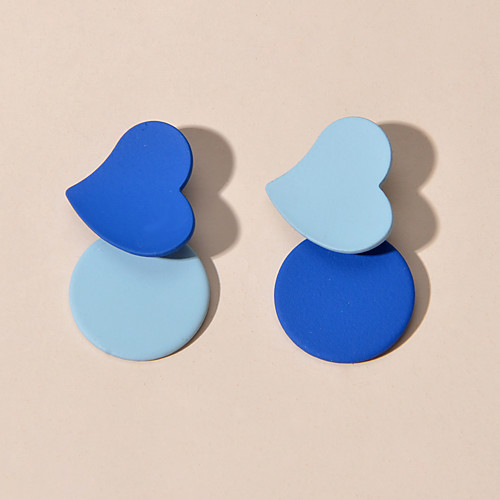 

Women's Stud Earrings Heart Sweet Heart Sweet Earrings Jewelry Blue For Date Vacation