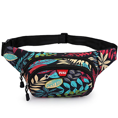 

3 L Hiking Waist Bag Breathability Wearable Outdoor Hiking Running Oxford Cloth Black Blue