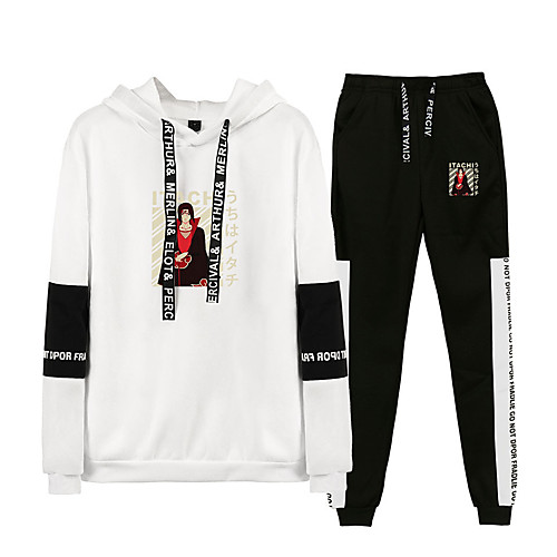 

Inspired by Naruto Cosplay Akatsuki Uchiha Itachi Pants Outfits Polyester / Cotton Blend Print Printing Pants For Women's / Men's / Hoodie / Hoodie