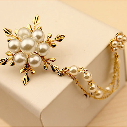 

Pearl Brooches Stylish Brooch Jewelry Gold For Casual Festival