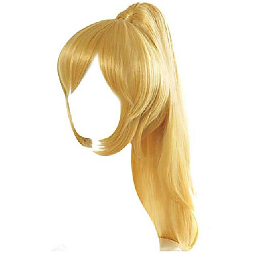

bowsette blonde wig with ponytail clip (blonde)