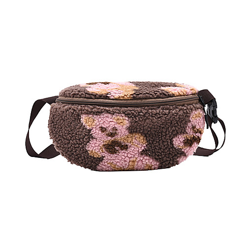 

Women's Bags Fanny Pack Sling Shoulder Bag Chest Bag Zipper Daily Outdoor White Black Blushing Pink Brown