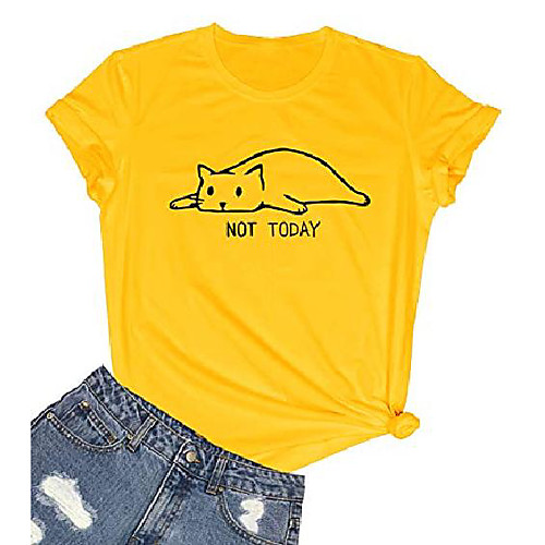 

women's basic style graphic cute animalst-shirts funny tops