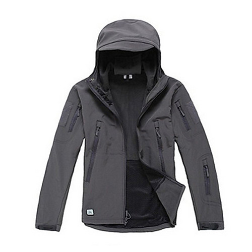

Men's Hunting Jacket Outdoor Thermal Warm Waterproof Windproof Wearproof Fall Winter Spring Camo Coat Top Polyester Camping / Hiking Hunting Fishing Jungle camouflage Black Yellow