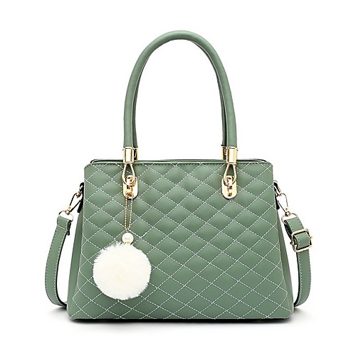

Women's Bags Satchel Top Handle Bag Zipper Daily Outdoor Handbags Black Blushing Pink Green Brown