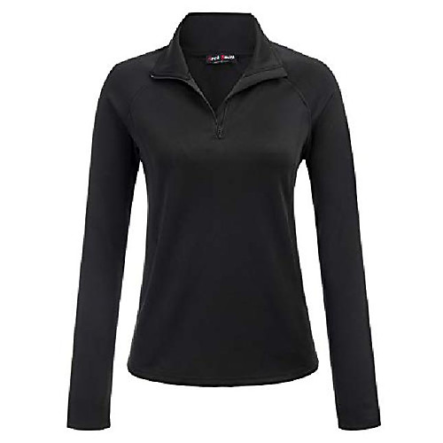 

running jacket women lightweight thumb holes active top (xl,black)