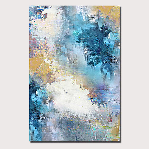 

Oil Painting Hand Painted Vertical Panoramic Abstract Landscape Comtemporary Modern Stretched Canvas