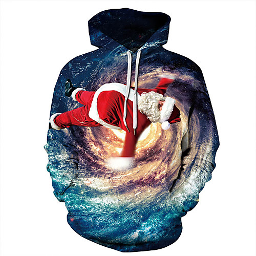 

Men's Pullover Hoodie Sweatshirt Graphic Ugly Christmas Party Weekend 3D Print Casual Christmas Hoodies Sweatshirts Rainbow
