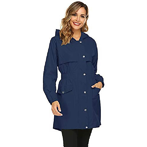 

Hiking Jacket Rain Jacket Winter Outdoor Thermal Warm Windproof Breathable Camping / Hiking Hunting Fishing Navy Water Blue Denim Blue Black Yellow