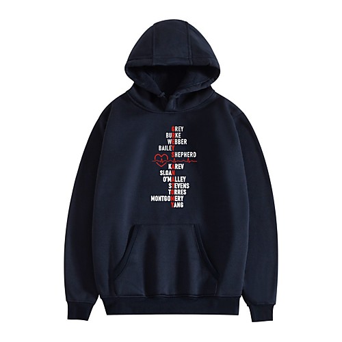 

Inspired by Cosplay Grey's Anatomy Hoodie Polyster Top For Unisex