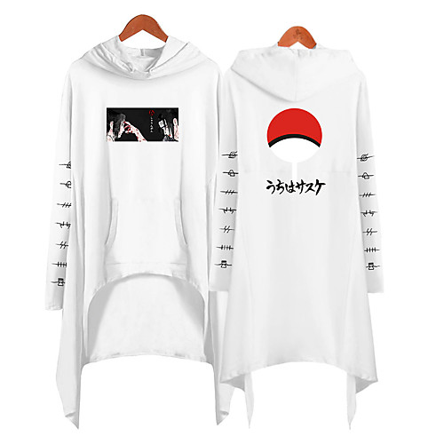 

Inspired by Naruto Cosplay Akatsuki Uchiha Itachi Hoodie Polyester / Cotton Blend Print Printing Hoodie For Women's / Men's