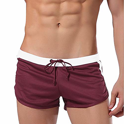 

mens draw-string bodybuilding shorts athletic gym shorts swimwear short pants