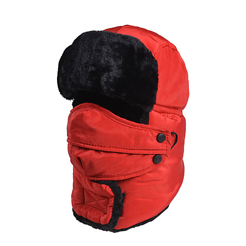 

Men's Women's Hiking Cap Beanie Hat 1 PCS Winter Outdoor Breathable Warm Soft Heat Retaining Neck Gaiter Neck Tube Skull Cap Beanie Solid Color Polyester Black Red Fuchsia for Hunting Ski / Snowboard