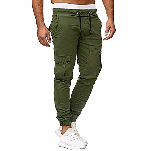 

zipper pocket sports pants mens personal elastic smallfoot trousers