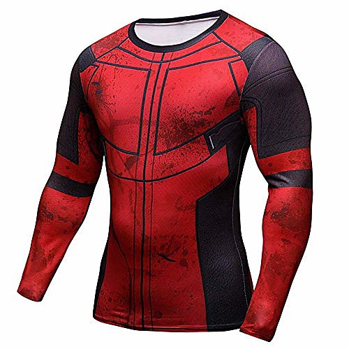 

superhero dp compression shirt short/long sleeve sports gym tight base layer xs
