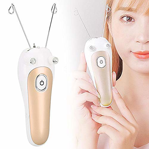 

electric body facial hair remover pulling surfaces hair device physical threader hair remover using electric threading epilator lady epilator set facial threading epilator(golden)