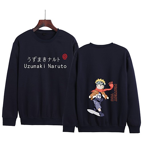 

Inspired by Naruto Naruto Uzumaki Hoodie Polyester / Cotton Blend Graphic Prints Printing Hoodie For Women's / Men's