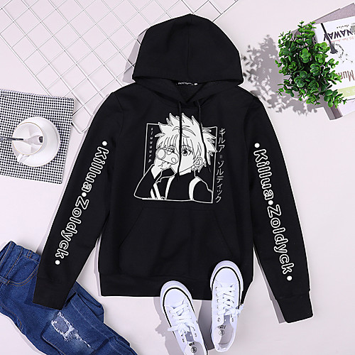

Inspired by Hunter X Hunter Killua Zoldyck Hoodie Anime Polyester / Cotton Blend Oil Painting Printing Harajuku Graphic Hoodie For Women's / Men's