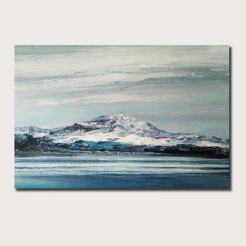 

Oil Painting Hand Painted Horizontal Panoramic Abstract Landscape Comtemporary Modern Stretched Canvas