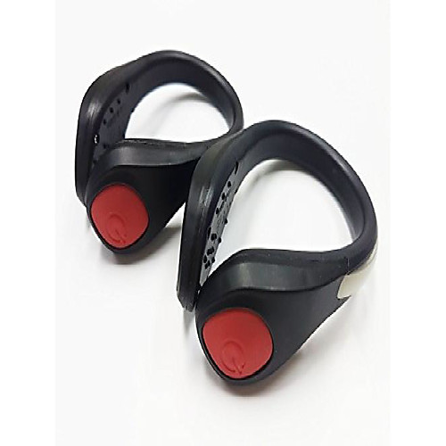 

led shoe clips night running reflective led shoe clips led shoe lights for running hiking cycling jogging (red 1pair)