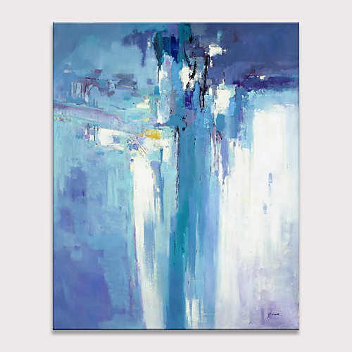 

Oil Painting Hand Painted Vertical Abstract Modern Rolled Canvas (No Frame)