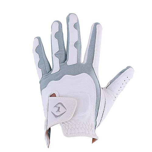 

Golf Glove left Golf Full Finger Gloves Men's Anti-Slip UV Sun Protection Breathable PU Leather Microfiber Training Outdoor Competition Grey / Sweat wicking