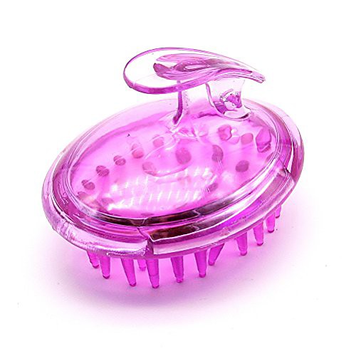 

shampoo scalp massage brush purple