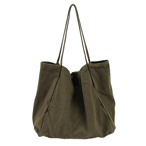 

Women's Bags Polyester Linen Tote Shopper Bag City Shopping Outdoor 2021 Handbags White Black Green Brown