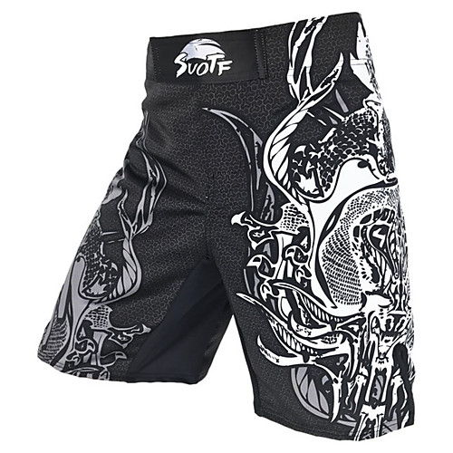 

mma black boxing cotton loose size training kickboxing shorts muay thai shorts mma shorts boxeo (xxl)