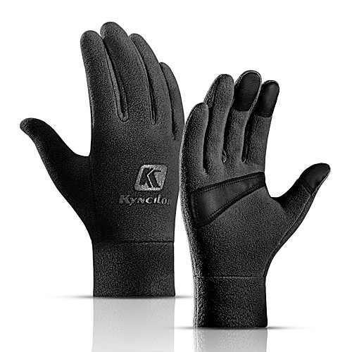 

Winter Bike Gloves / Cycling Gloves Touch Gloves Warm Skidproof Skiing Full Finger Gloves Sports Gloves Fleece Black Pink Grey for Adults' Road Cycling Outdoor Exercise Cycling / Bike