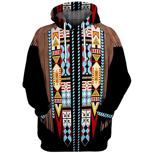 

Inspired by American Indian American Indian Cosplay Costume Hoodie Terylene 3D Printing Hoodie For Women's / Men's