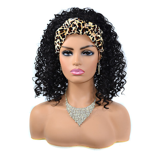 

Synthetic Wig Spiral Curl Loose Curl Short Bob Wig Medium Length Black Synthetic Hair Women's Fashionable Design Creative New Arrival Black