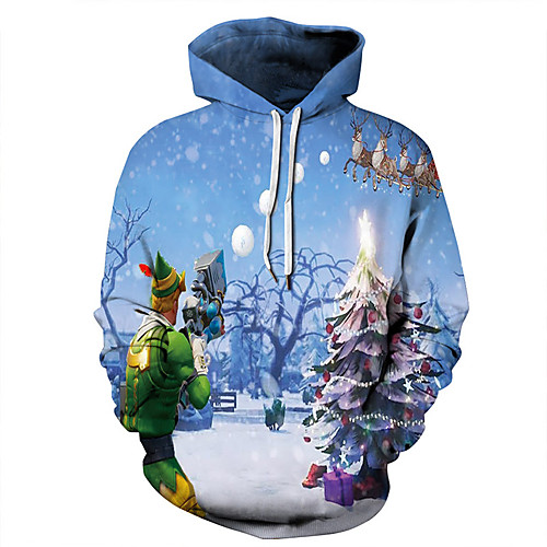 

Men's Pullover Hoodie Sweatshirt Graphic Ugly Christmas Party Weekend 3D Print Casual Christmas Hoodies Sweatshirts Rainbow
