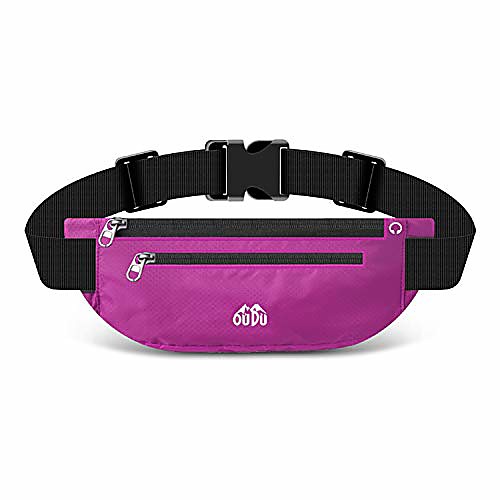 

running belt, phone holder for running, outdoor fanny pack, fitness workout belt, workout pouch for man or woman sport(#319) (rose red)